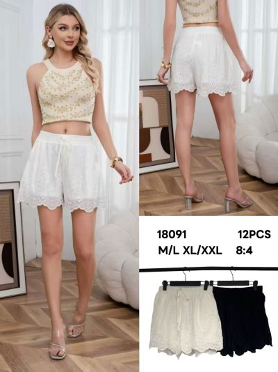 short brodé ajouré 2