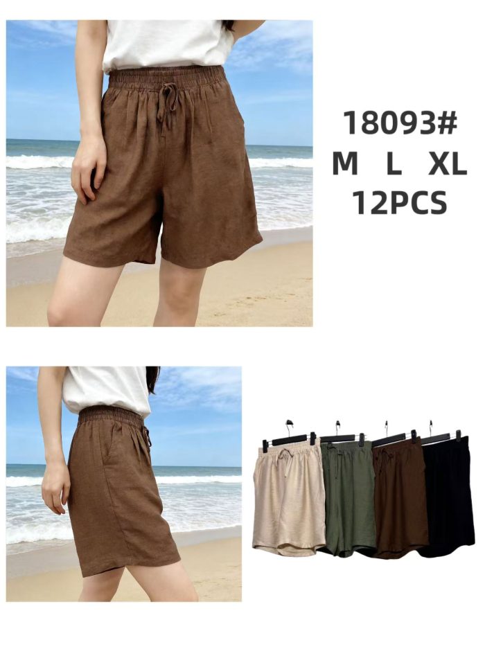 Flowy drawstring bermuda shorts