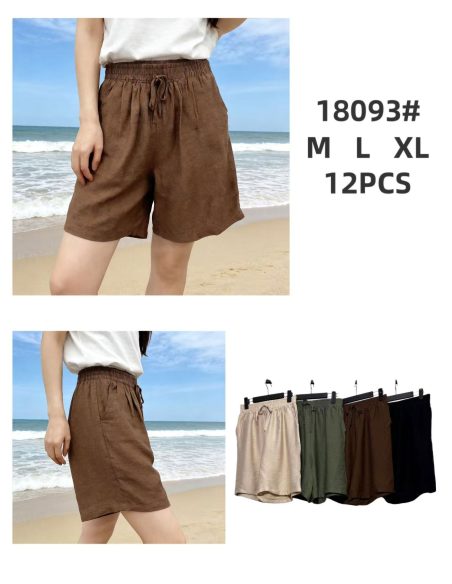 Flowy drawstring bermuda shorts