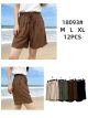 Flowy drawstring bermuda shorts