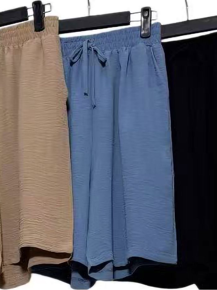 Fließende Bermuda-Shorts mit Kordelzug