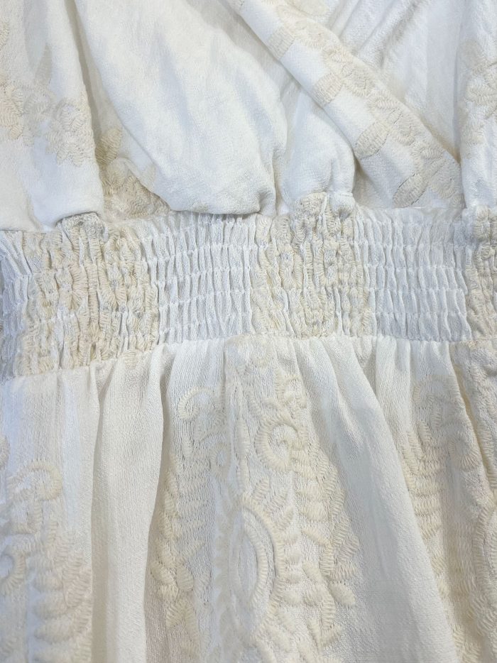 Vestido largo boho bordado con tirantes