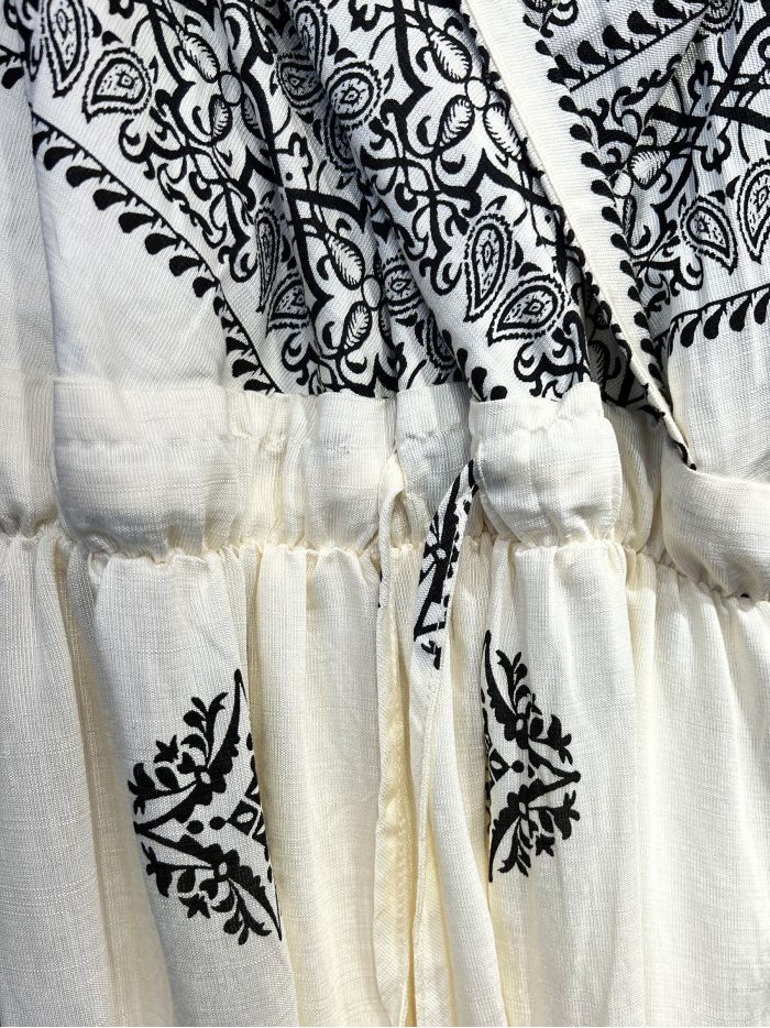 Vestido largo estampado boho con tirantes