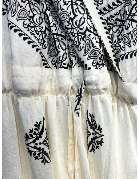 Vestido largo estampado boho con tirantes