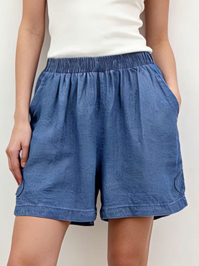 Short vaquero lavado