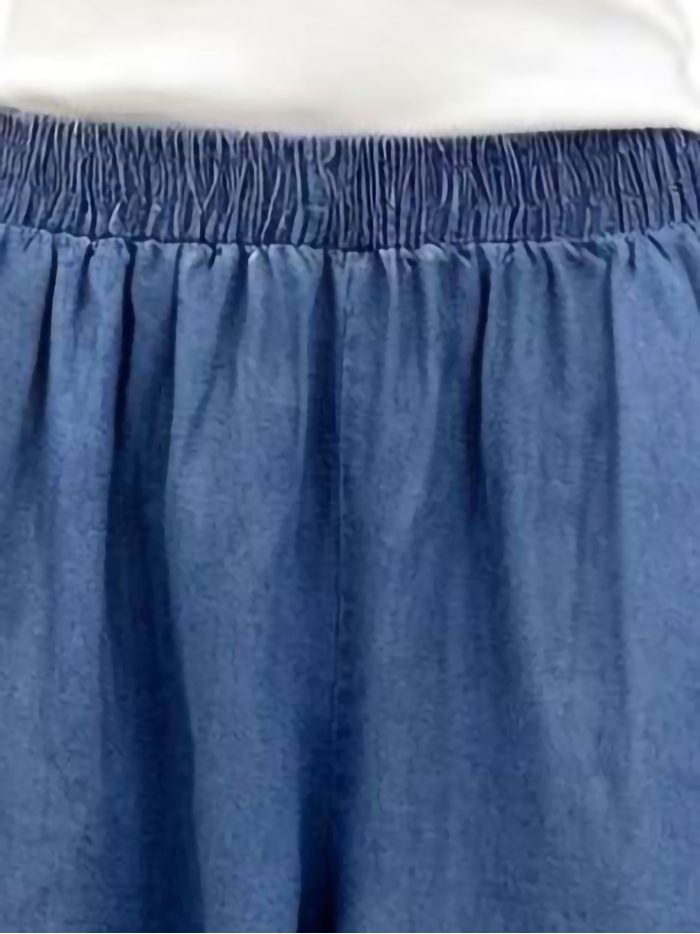 Pantaloncini di jeans lavati