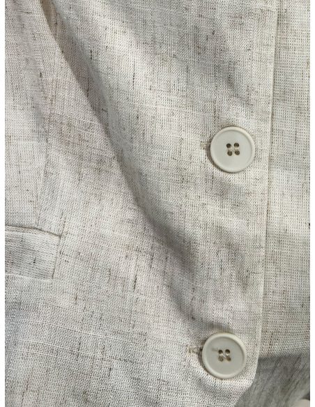 Conjunto de chaleco de lino y short 