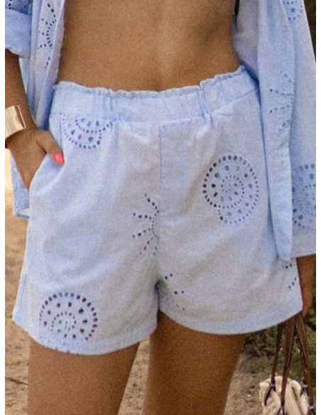 Kurzer bestickter, durchbrochener Ibiza-Stil