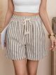 Short de rayas con cordón marinero