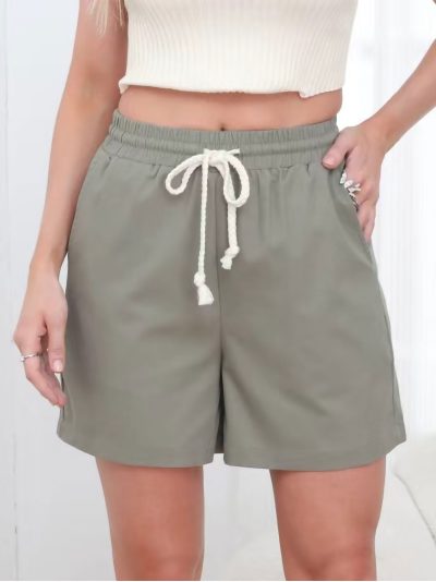 Short liso con cordón marinero