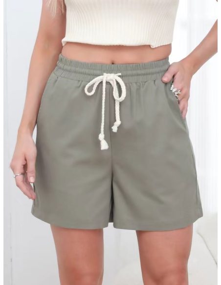 Short liso con cordón marinero