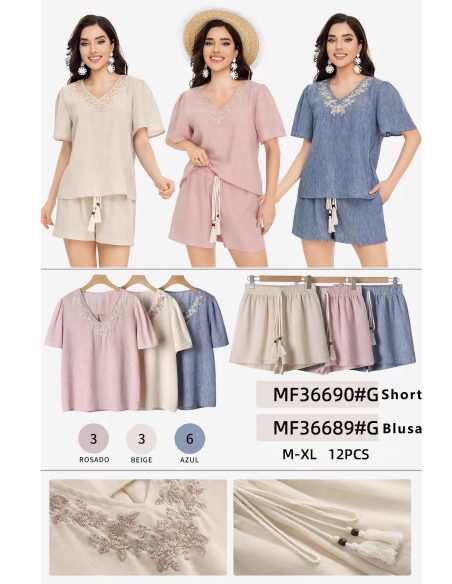 Fließende Shorts mit Kordelzug und Quasten