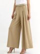 Pantalón wide-leg pinzas con cinturón