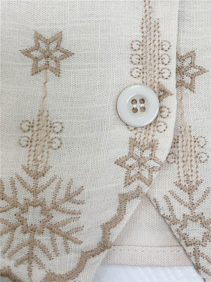 Chaleco bordado estrellas