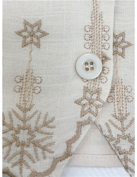 Chaleco bordado estrellas