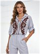 Camisa bordada boho
