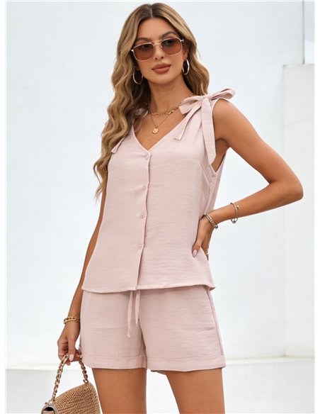 Ensemble haut à bretelles et short