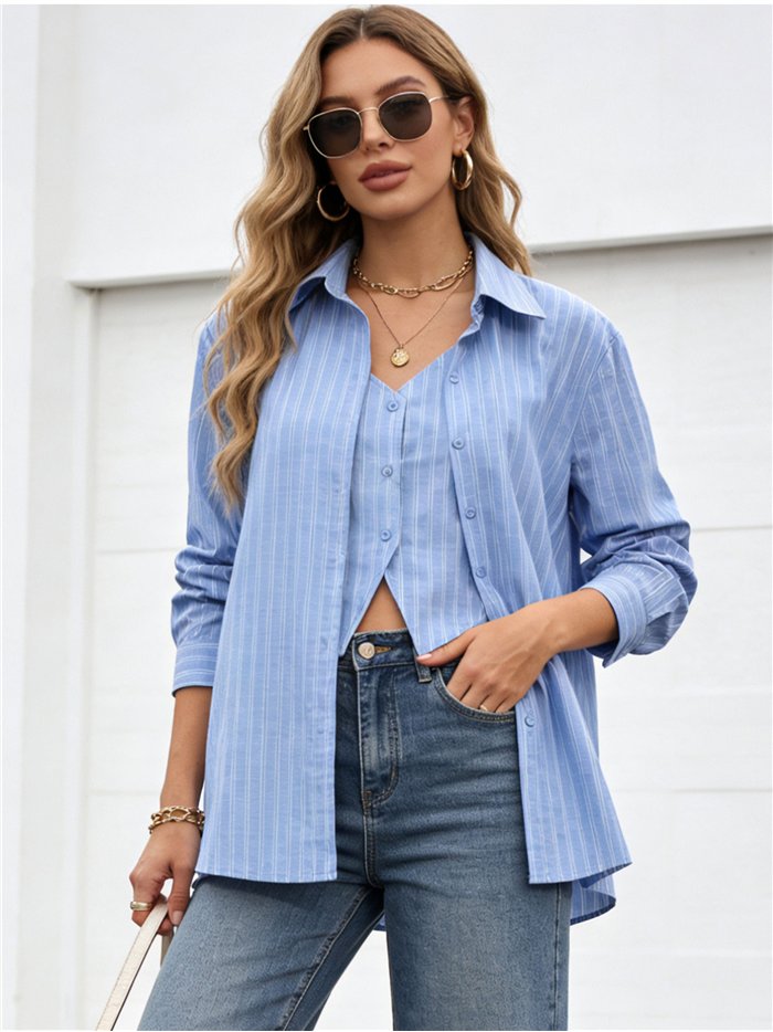 Camisa rayas efecto doble