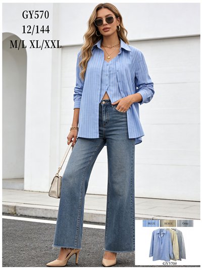 Camisa rayas efecto doble 2