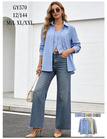 Camisa rayas efecto doble