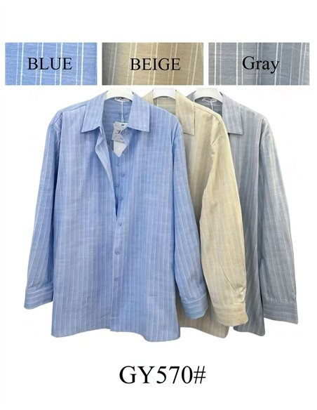 Camisa rayas efecto doble