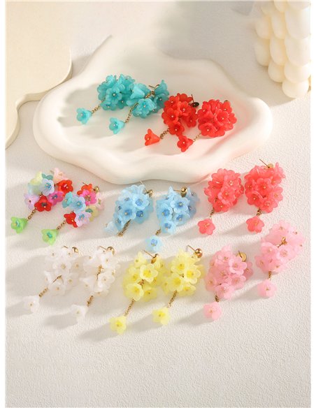 Mini orecchini a cascata di fiori