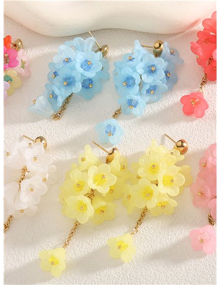 Mini orecchini a cascata di fiori