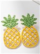 Pendientes piña de rafia