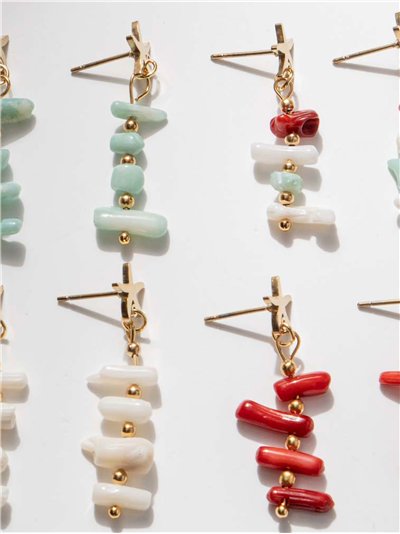 Boucles d'oreilles pendantes en forme d'étoile de mer 2