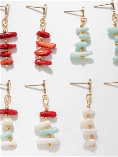 Pendientes colgantes de chips con delfín 2