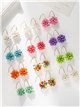 Petal bloom hook earrings
