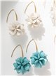 Petal bloom hook earrings