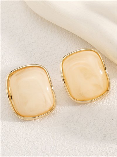 Pendientes rectangulares de resina 2