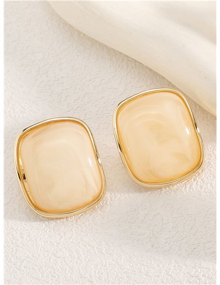 Pendientes rectangulares de resina