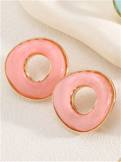 Pendientes donut de resina 2