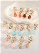 Pendientes sol con gota de resina