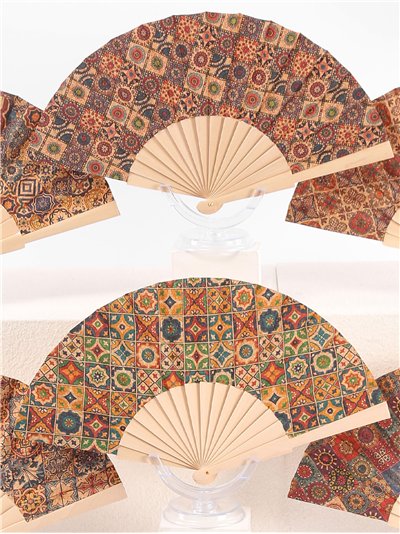 Abanico estampado mosaico