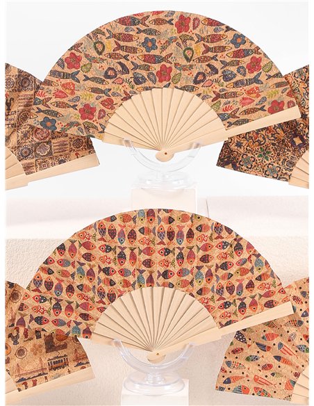 Vintage-Fächer mit Muster
