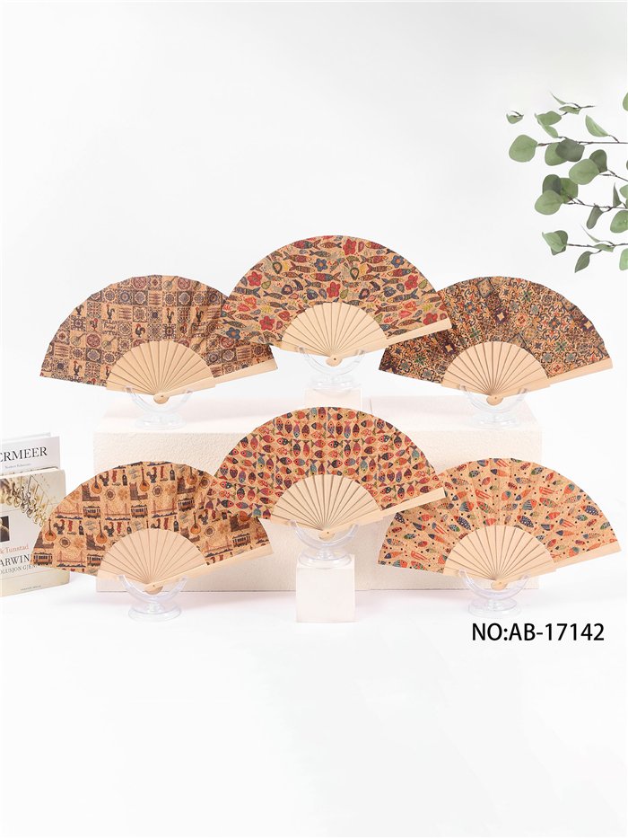 Vintage-Fächer mit Muster