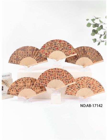 Vintage-Fächer mit Muster