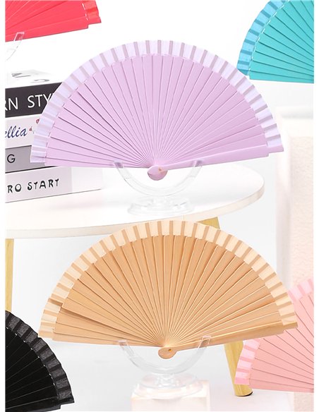 Leque simples, cores sortidas