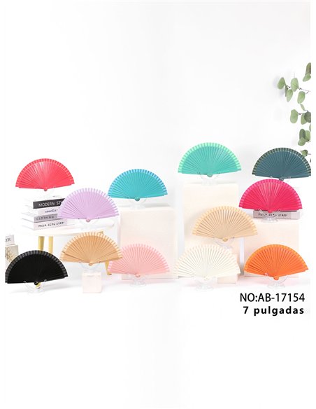 Leque simples, cores sortidas