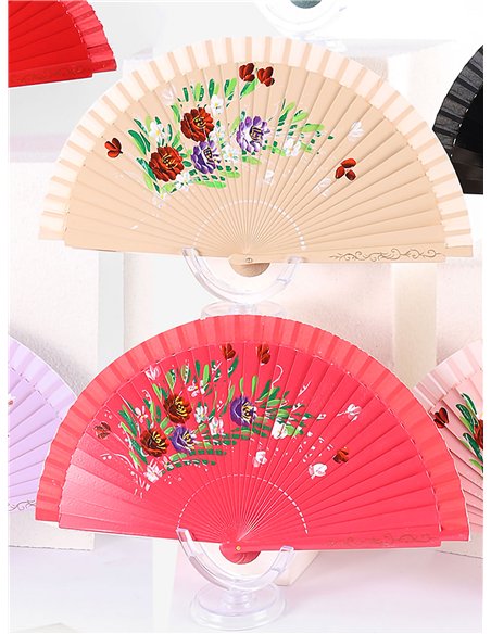 Bouquet de fleurs en éventail décoré