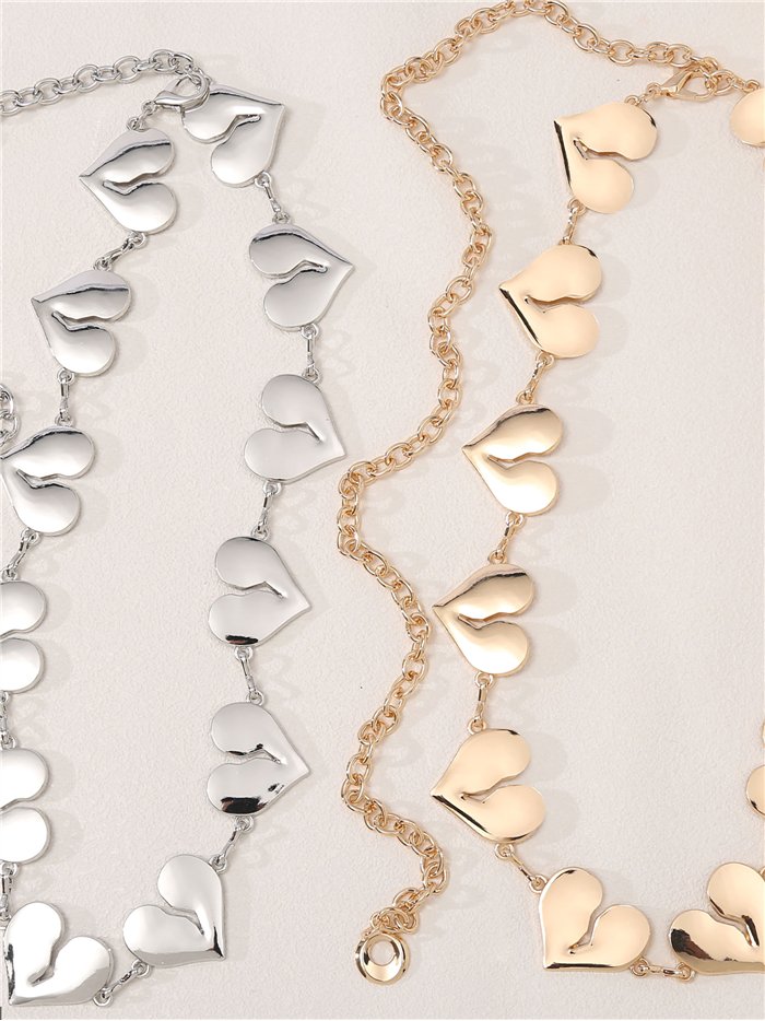 Cinturón cadena de corazones