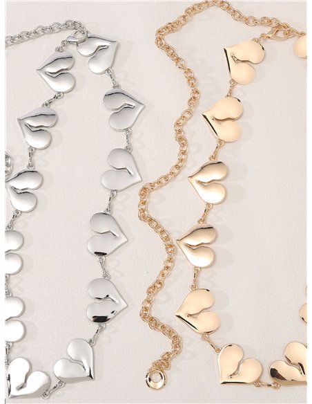 Cinturón cadena de corazones