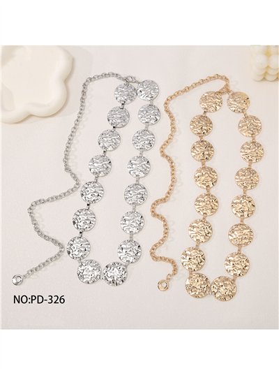 Cinturón metálico de discos martelé 2