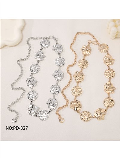 Cinturón metálico de discos martelé 2