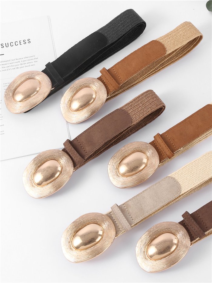 Ceinture élastique avec boucle ovale