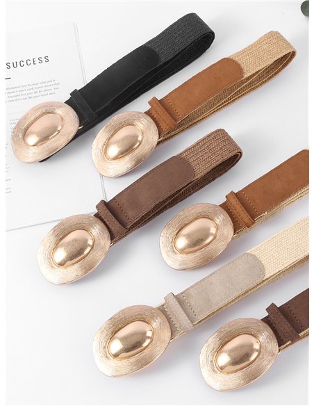 Ceinture élastique avec boucle ovale