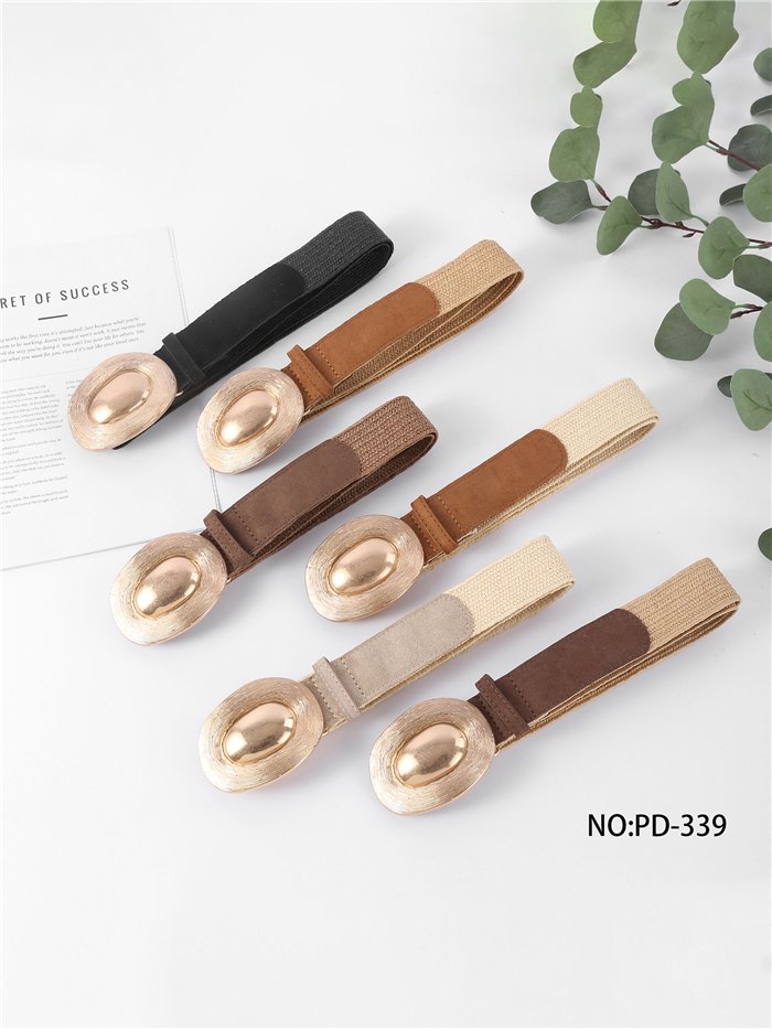 Ceinture élastique avec boucle ovale